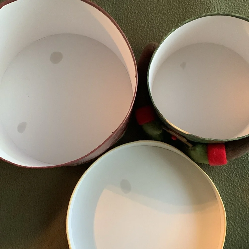 Lot of 3 nesting Snowmen.  Large approx 9” x 17”. Other 2 approx 6” x 11” - Picture 12 of 13